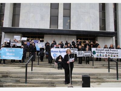Capital District Women Stood for Peace, While Students Gathered to Collect Supplies for Ukraine