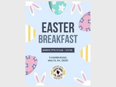Breakfast With the Easter Bunny at Malta Ridge Volunteer Fire Co